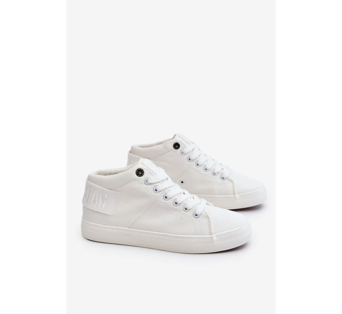 Dámské klasické vysoké tenisky Big Star model 21608900 bílé - Big Star Shoes Dámské klasické vysoké tenisky Big Star model 21608900 bílé - Big Star Shoes