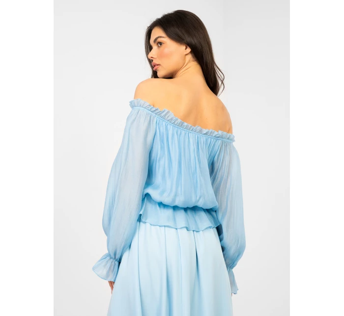 Bluzka MI BZ model 22007057 jasny niebieski - FPrice Bluzka MI BZ model 22007057 jasny niebieski - FPrice