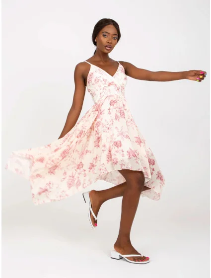 Dámské šaty SK model 18570756 světle béžové - FPrice