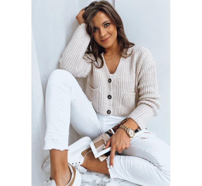 dámský svetr světle béžový Dstreet model 21968531 - FashionStreet