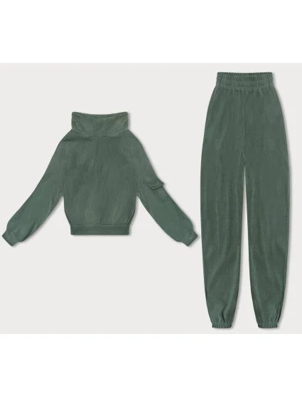 Dámský teplákový komplet typu v olivové barvě model 18901935 - LHD