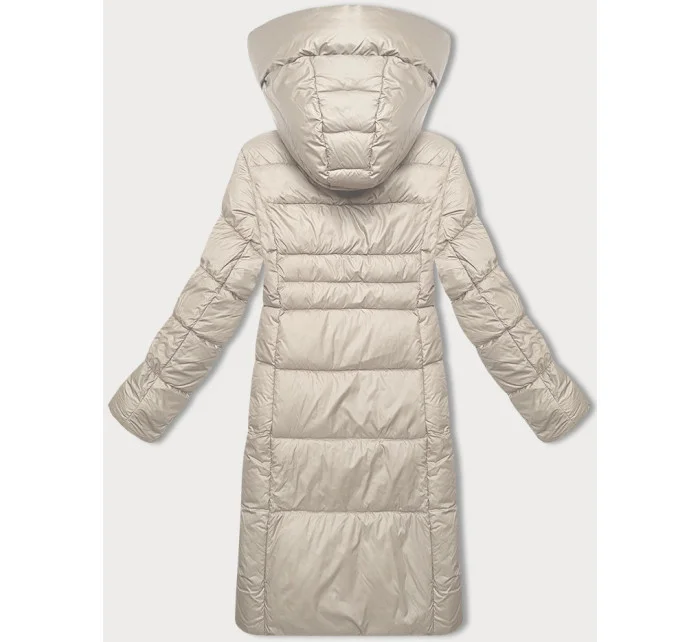Dámská zimní bunda v barvě ecru s kontrastní podšívkou model 21248818 - Glakate
