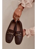 Dámské mokasíny s ozdobou hnědé model 21708991 - Boto Dámské mokasíny s ozdobou hnědé model 21708991 - Boto