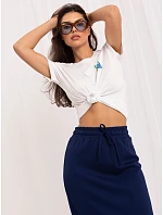 Spódnica LK SD model 22278227 granatowy - FPrice Spódnica LK SD model 22278227 granatowy - FPrice