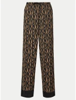 Dámske pyžamo YI90017 202 hnedé s potlačou - DKNY Dámske pyžamo YI90017 202 hnedé s potlačou - DKNY