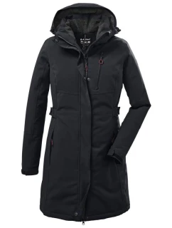 Dámska parka s kapucňou Killtec KOW 165 36 black nepremokavá vetruvzdorná (37726/200)