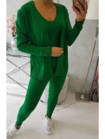 Súprava svetrov 3-dielna zelená