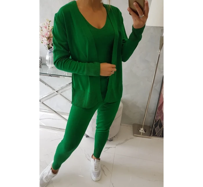 Súprava svetrov 3-dielna zelená