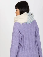 Tunelový šál AT KM 9501.10 biela a modrá Tunelový šál AT KM 9501.10 biela a modrá