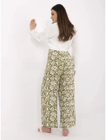 Nohavice D73771M62237H olivovo zelené