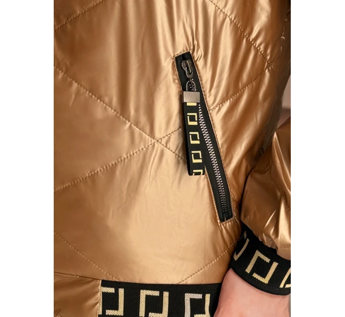 Dámská prošívaná bunda beige Dstreet model 21982790 - FashionStreet