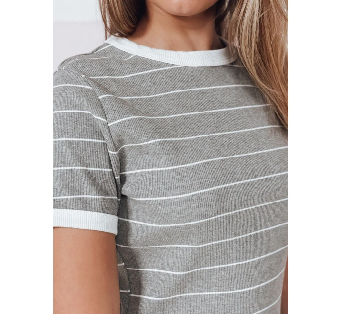 Dámské pruhované mini šaty šedé Dstreet model 21986845 - FashionStreet