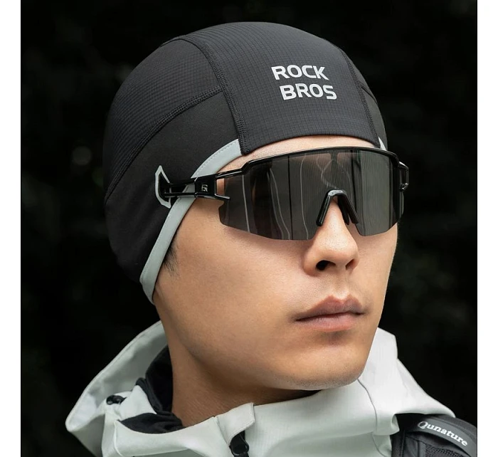 Rockbros M016 zimná vetruodolná cyklistická čiapka veľkosti 54-61 cm - čierna