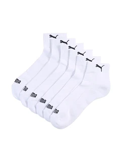 Ponožky Puma Cushioned Quarter, balenie po 3 kusoch, biele, 938581 02