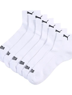 Ponožky Puma Cushioned Quarter, balenie po 3 kusoch, biele, 938581 02