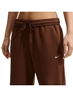 Dámské kalhoty Studio Fleece Medium hnědé,  dámské model 22340087 - NIKE