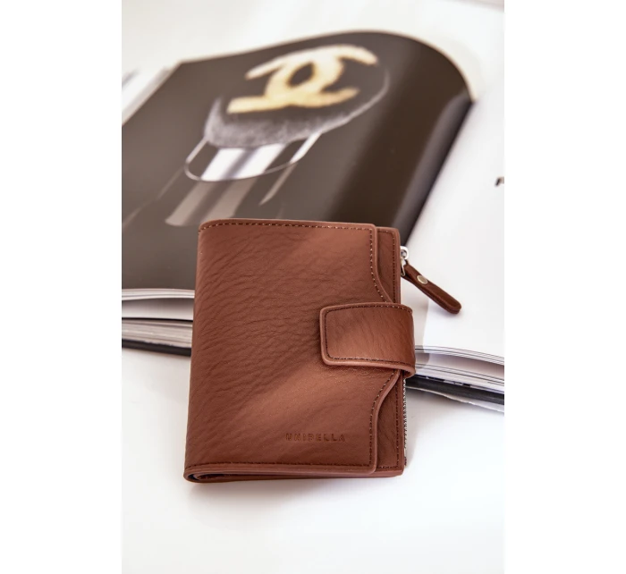 Portfel Damski Eko Skórzany Brązowy Jezorea