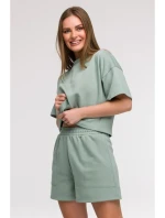 model 21047240 Šortky s kapsami mátové - BeWear model 21047240 Šortky s kapsami mátové - BeWear