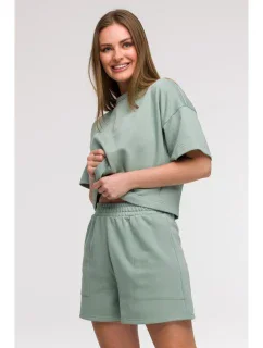 model 21047240 Šortky s kapsami mátové - BeWear