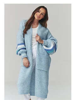 Zapínanie svetra model 226867 Makadamia