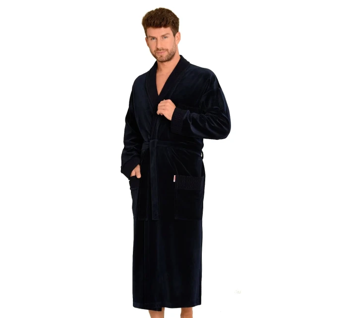 Dlhý pánsky župan DE LAFENSE Velur 712