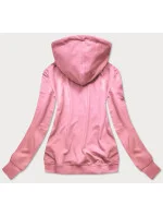 Dámská tepláková mikina ve špinavě růžové barvě se model 16150034 - Ambitionfly