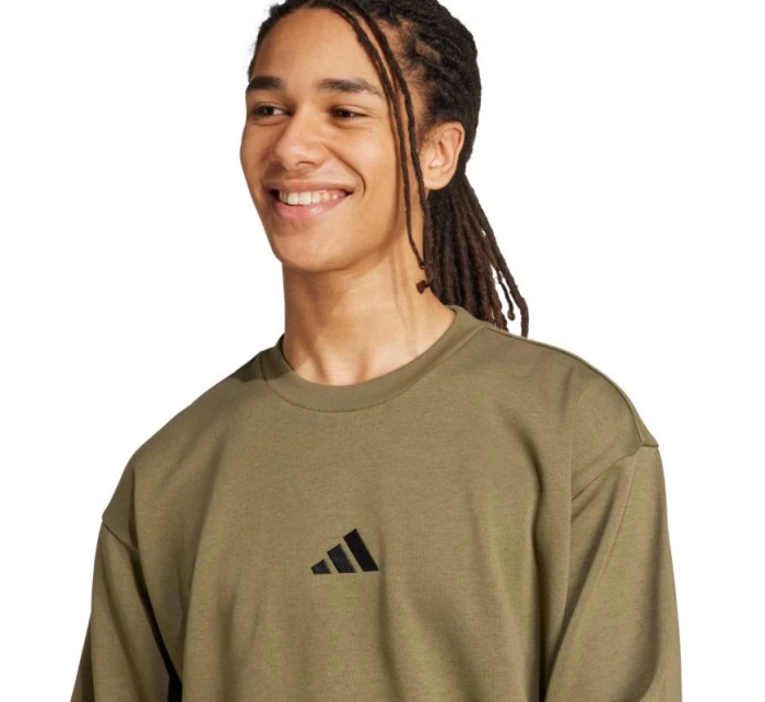 Pánská mikina Essentials Fleece olivová pánská model 21372691 - ADIDAS Pánská mikina Essentials Fleece olivová pánská model 21372691 - ADIDAS