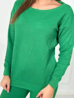 Svetr set mikina + kalhoty zelený