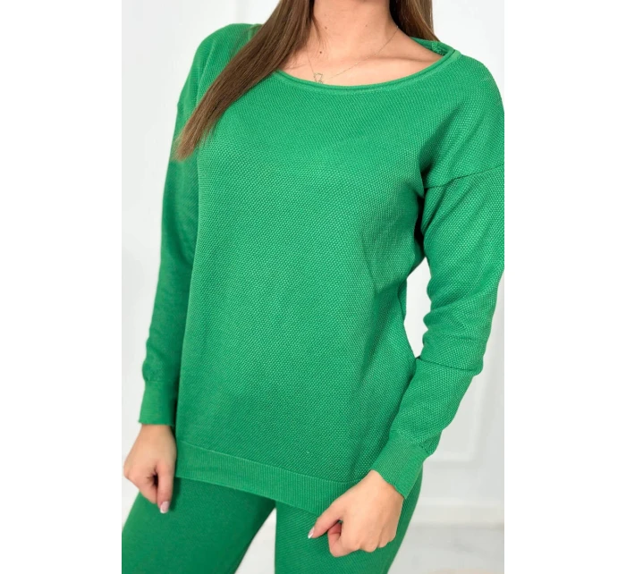 Sveter set Mikina + Nohavice zelený