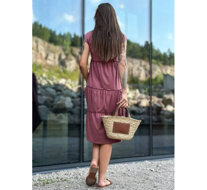 TW SK 2206 šaty.04P tmavo ružová