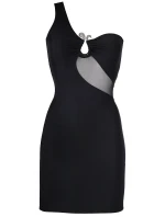 Šaty V-9099 čierne - Axami