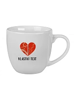 Personalizovaný keramický hrnček 400 ml – Dve miesta, jedno srdce Personalizovaný keramický hrnček 400 ml – Dve miesta, jedno srdce