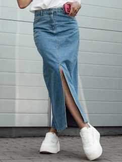 Modrá džínsová sukňa VIRTON FashionStreet CY0465