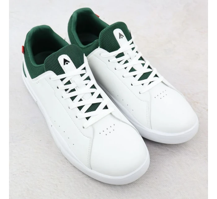 McArthur MC19 pánske biele kožené športové poltopánky