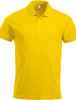Classic S/S Pánské piqué polo z těžké bavlny lemon model 22457139 - Clique