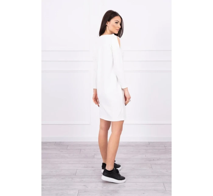 Šaty s potlačou Dream ecru Šaty s potlačou Dream ecru