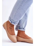 Kožené klasické béžové model 21613286 - EVENTO