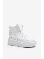 model 21647188 Dámské Kožené Sportovní Boty Na Platformě Bílé - Zazoo model 21647188 Dámské Kožené Sportovní Boty Na Platformě Bílé - Zazoo