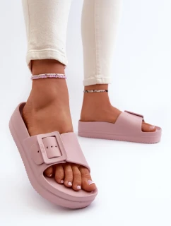 Dámské Pěnové Žabky Na Platformě S Big Star Růžové model 21654877 - Big Star Shoes