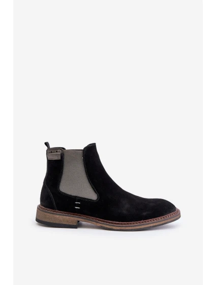 Semišové Boty Chelsea Pánské Big Star model 21671565 Černé - Big Star Shoes