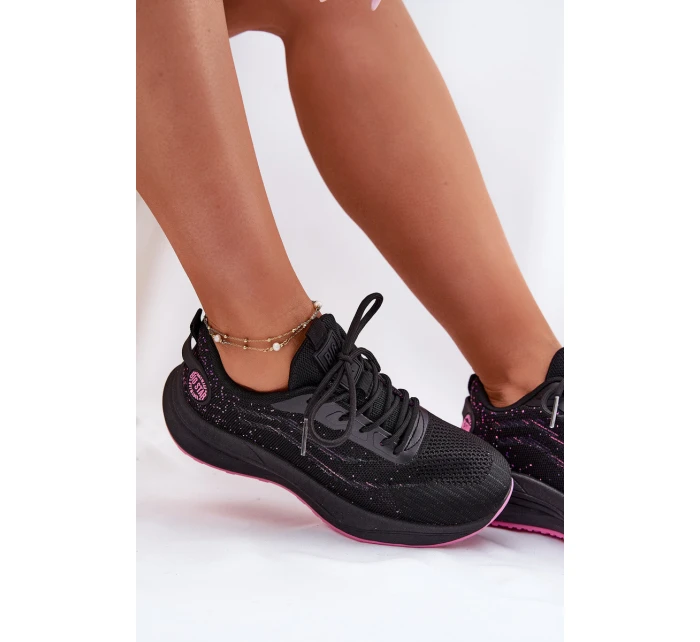 Tenisky Sportovní Boty Dámské Na Platformě Big Star model 21693849 HIPOLY SYSTEM Černé - Big Star Shoes Tenisky Sportovní Boty Dámské Na Platformě Big Star model 21693849 HIPOLY SYSTEM Černé - Big Star Shoes