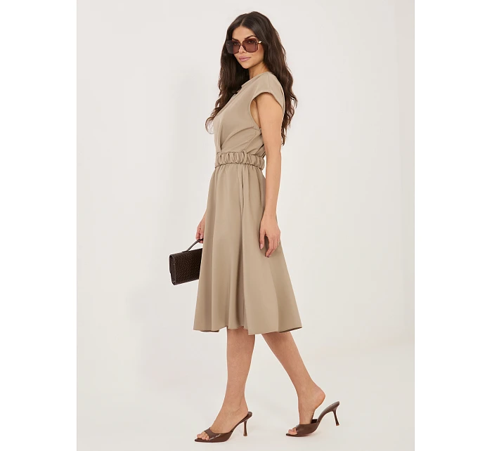 Sukienka MI SK  ciemny bezowy model 22109810 - FPrice