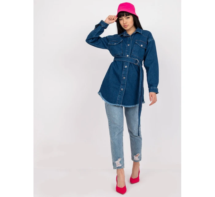 Dámska košeľa-RO-KS-GMK-2304.39-modrá