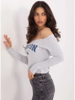 Bluzka WT BZ model 21875530 jasny szary - FPrice Bluzka WT BZ model 21875530 jasny szary - FPrice