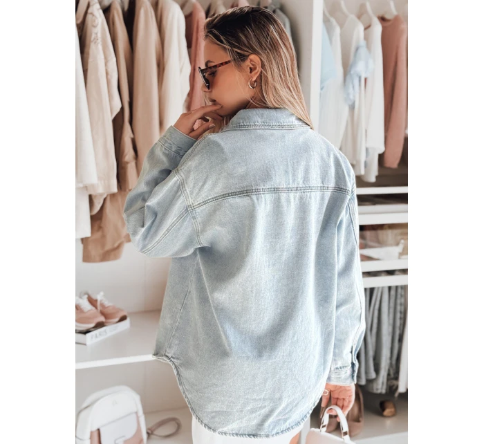 Dámska nadrozmerná džínsová bunda BLUEDIVA modrá FashionStreet TY4900