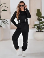 Dámske čierne tepláky FashionStreet AY1159