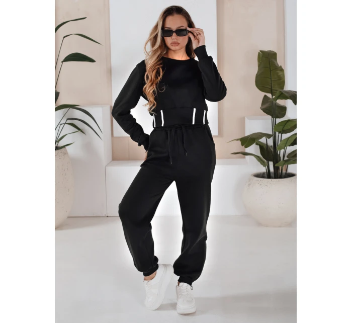 Dámske čierne tepláky FashionStreet AY1159