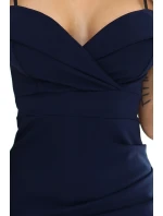 Midi šaty s odhalenými rameny a výstřihem model 21012937 - numoco basic Midi šaty s odhalenými rameny a výstřihem model 21012937 - numoco basic