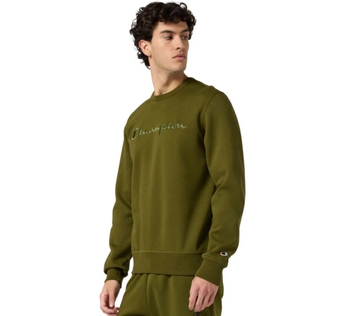 Pánská mikina Crewneck Sweatshirt olive pánské model 21811903 - CHAMPION Pánská mikina Crewneck Sweatshirt olive pánské model 21811903 - CHAMPION