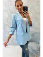 Sako s klopami elegantní modré